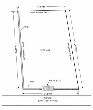  Terrain à vendre 3 pièces 520 m²