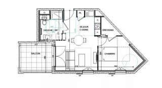 Appartement à vendre 2 pièces 42 m²