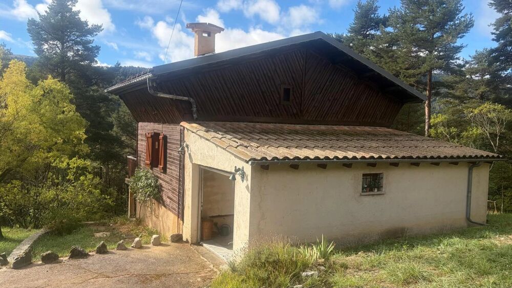 Vente Maison Chalet en bois avec terrasse plein sud et grand terrain arboré d Andon