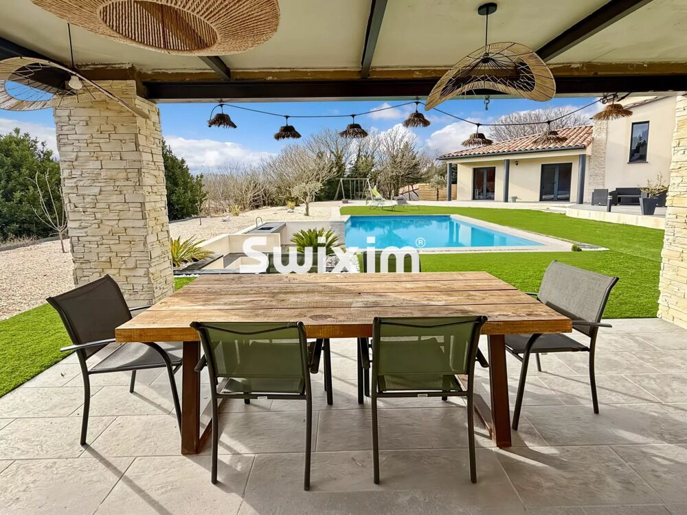 Vente Maison Superbe villa contemporaine 4 chambres, bureau, piscine, garage La garde-adh�mar