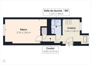  Appartement à vendre 1 pièce 20 m²