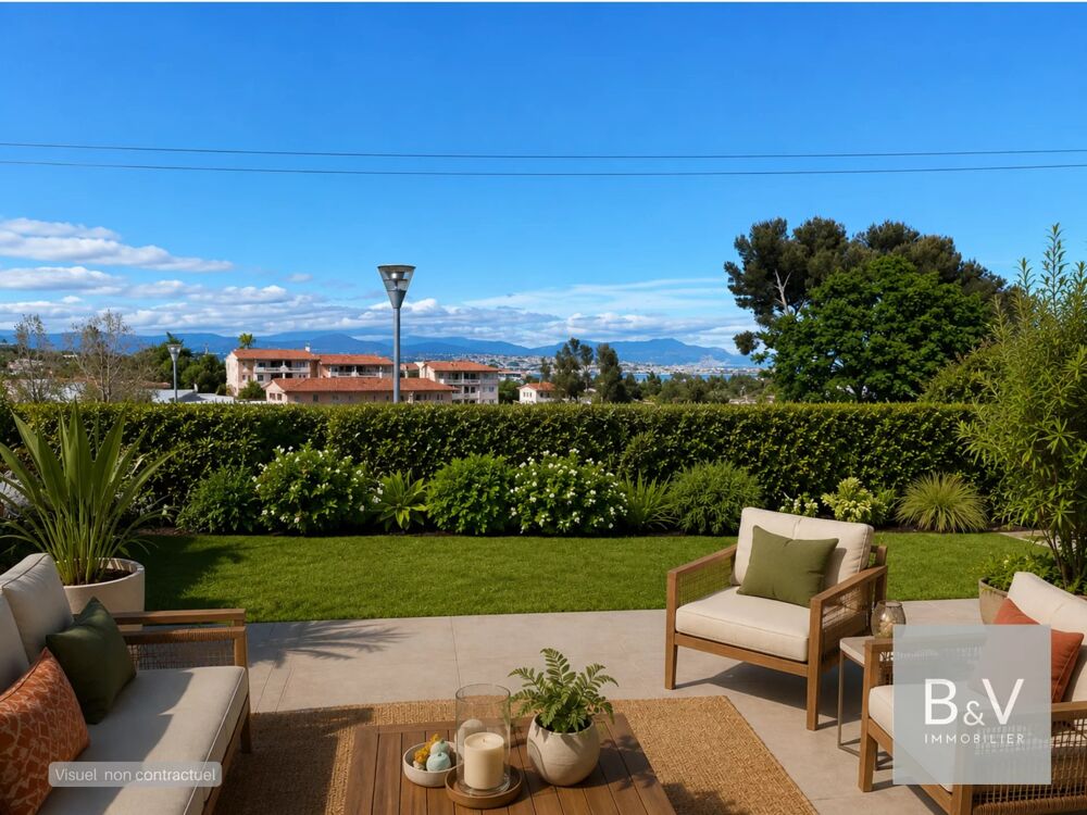 Appartement 3 pièces avec jardin de 120 m² et aperçu mer