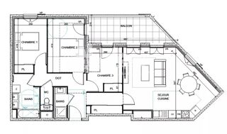  Appartement à vendre 4 pièces 84 m²