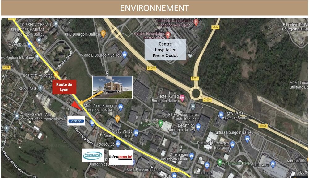   Nouvel Emplacement Idéal à Saint-Alban-de-Roche : 'Le Triangle' Bourgoin-jallieu
