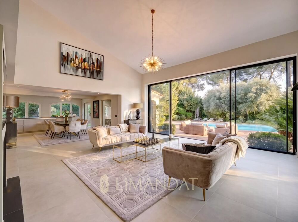 Location longue durée | Mougins  Villa néo-provençale 5 suites,