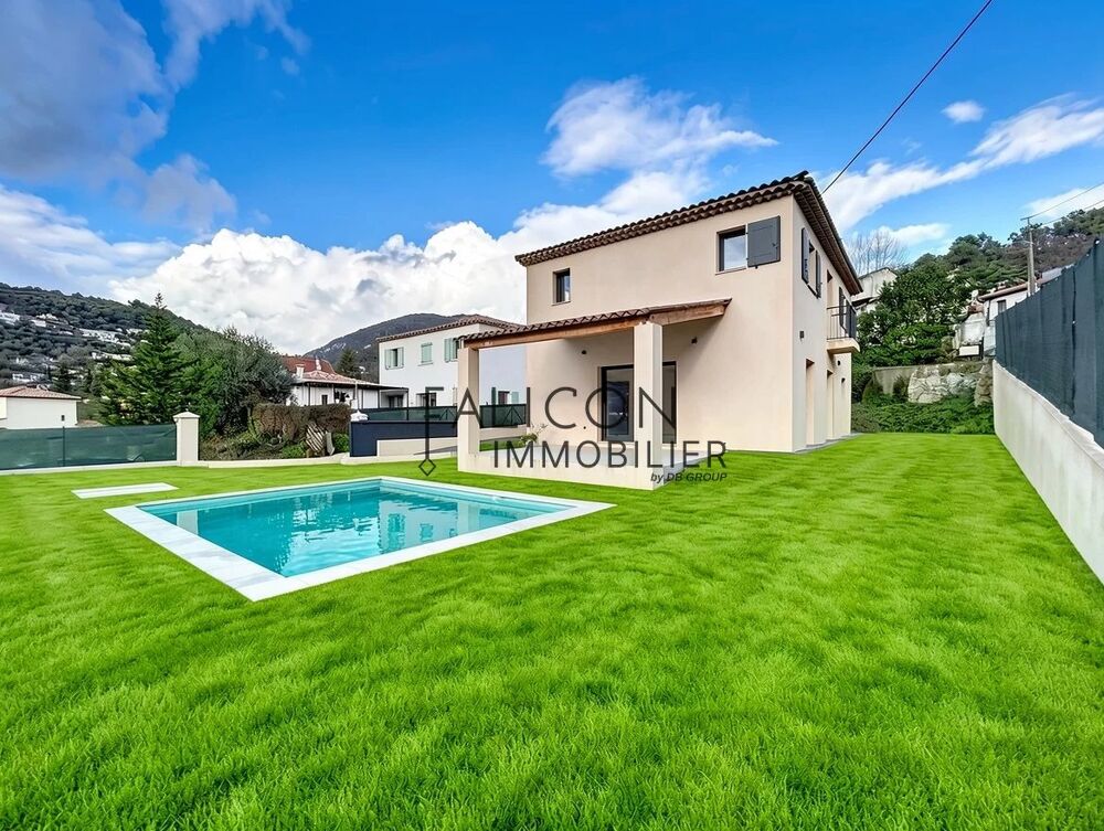 Vente Maison TOURRETTE-LEVENS – Villa récente avec piscine, au calme et proch Tourrette-levens