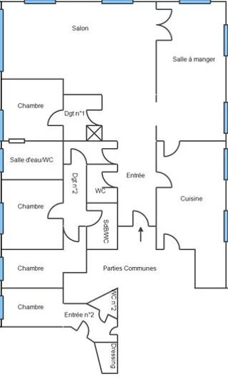  Appartement � vendre 6 pi�ces 200 m� Paris 8�me