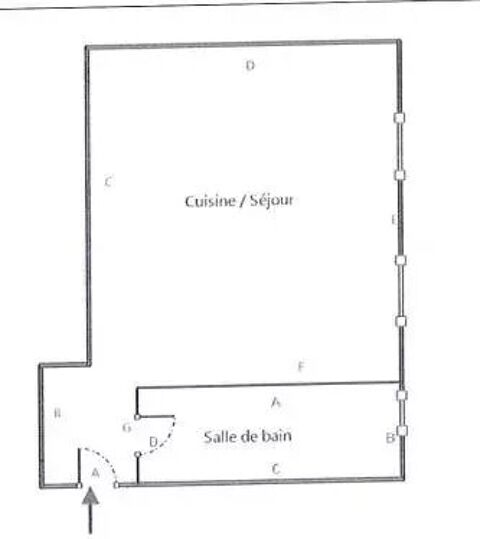  Appartement  louer 1 pice 21 m