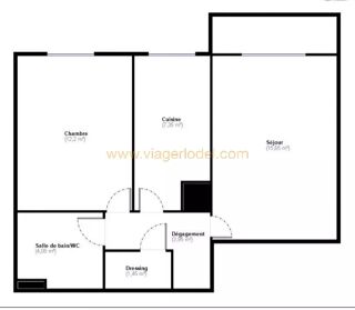  Appartement à vendre 2 pièces 45 m²