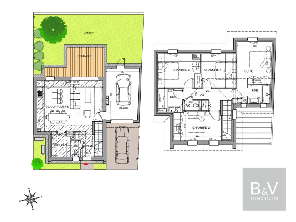 Vente Maison Villa contemporaine 5 pièces – 118 m² avec jardin Anglet