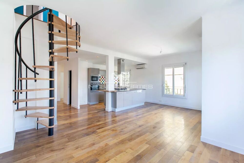 Nice Bas Cimiez, superbe duplex avec terrasse, cave et garage au
