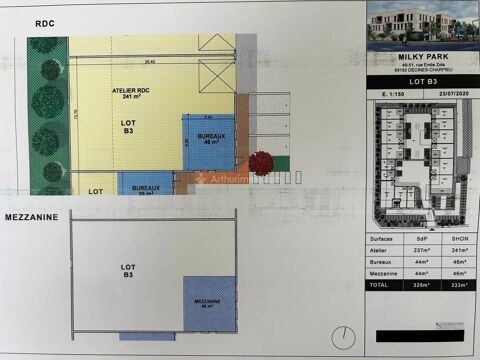   À vendre – Très beau local commercial / d'activité de 325 m² – D 