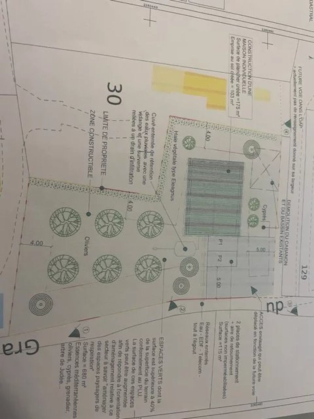 Vente Terrain TERRAIN CONSTRUCTIBLE AU CŒUR DU VILLAGE Lorgues