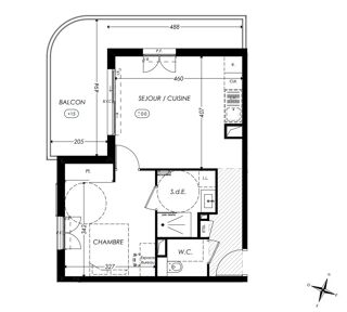  Appartement à vendre 2 pièces 42 m²