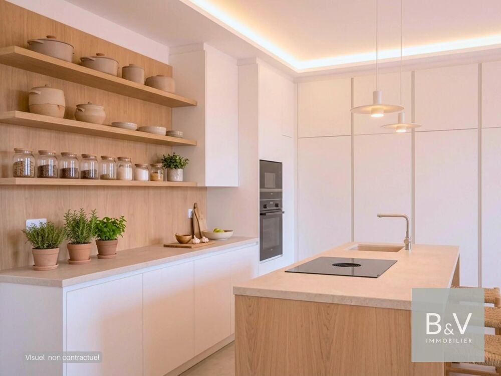 Appartement d'exception 4 pièces, vue mer panoramique et jardin