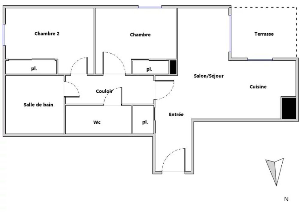 Vente Appartement Bel appartement avec terrasse et piscine sans vis-à-vis en périp Bordeaux