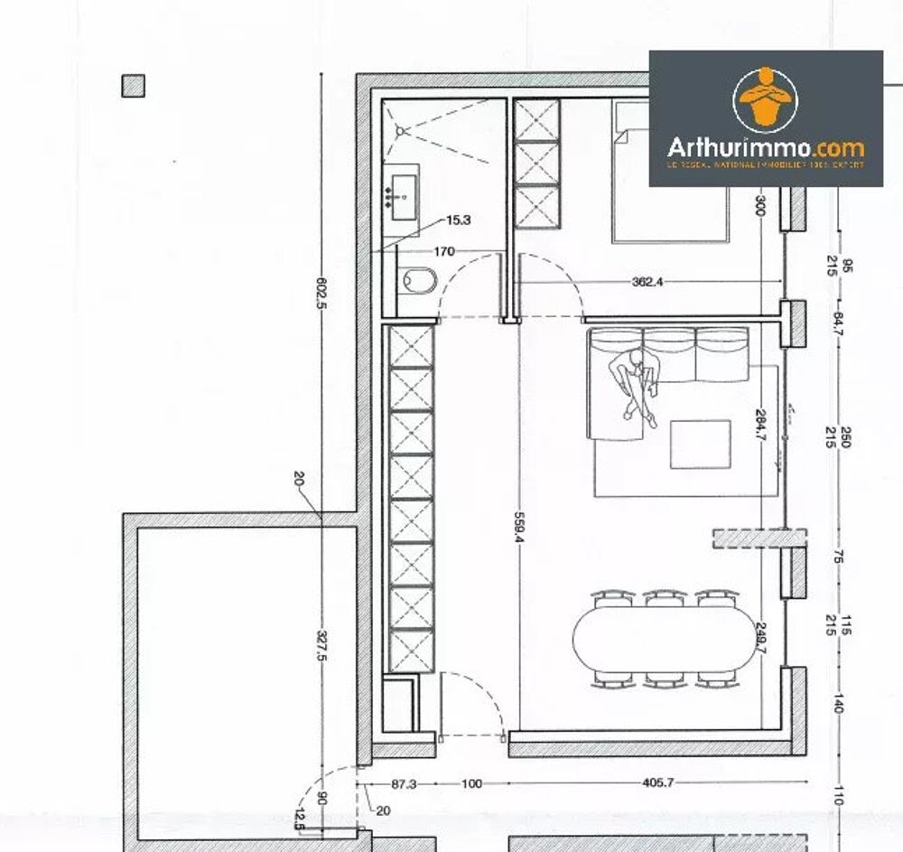 Appartement F2 de 45 m² avec terrasse de 25 m² - Lot A02