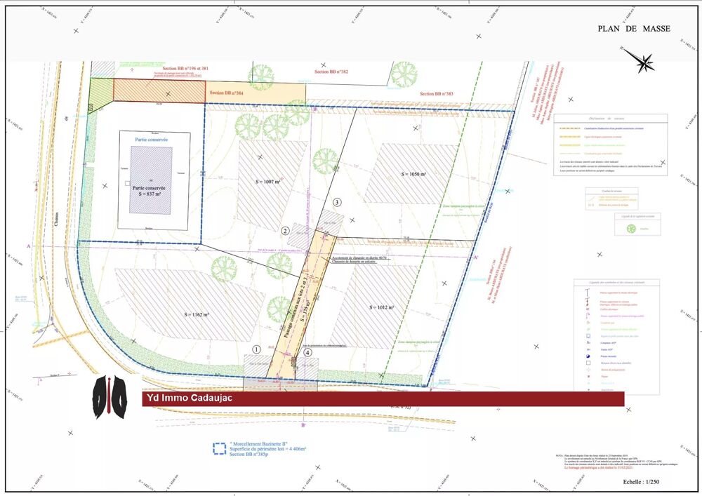 Vente Terrain Terrain Constructible 1200 m2 La brède