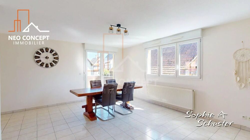 Vente Appartement Duplex T4 lumineux avec balcon, garage et parking au calme Rountzenheim-auenheim