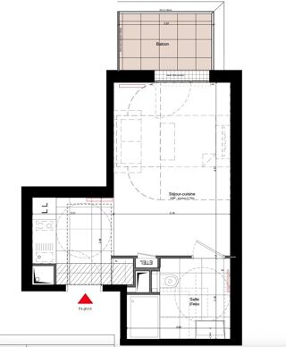  Appartement � vendre 1 pi�ce 26 m�