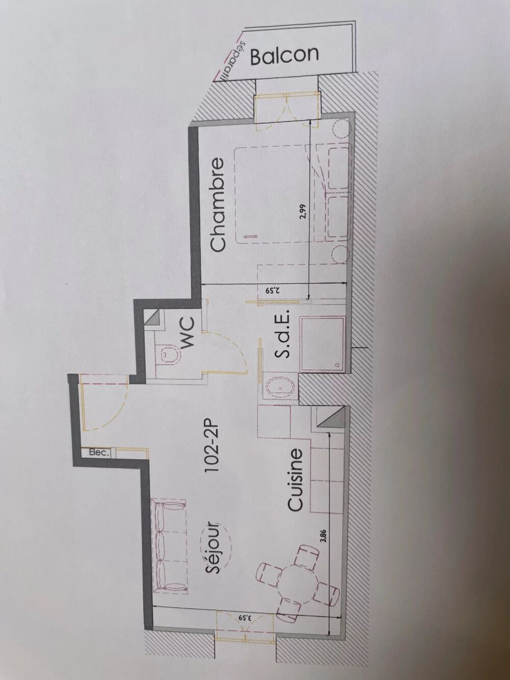 2 PIECES NEUF PROCHE PORT