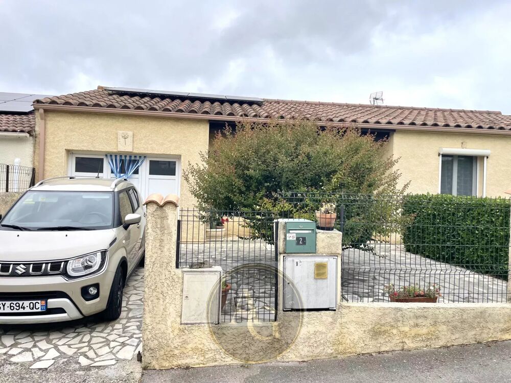 Maison plain pied 100m2 T4 avec jardin et garage à Pennautier