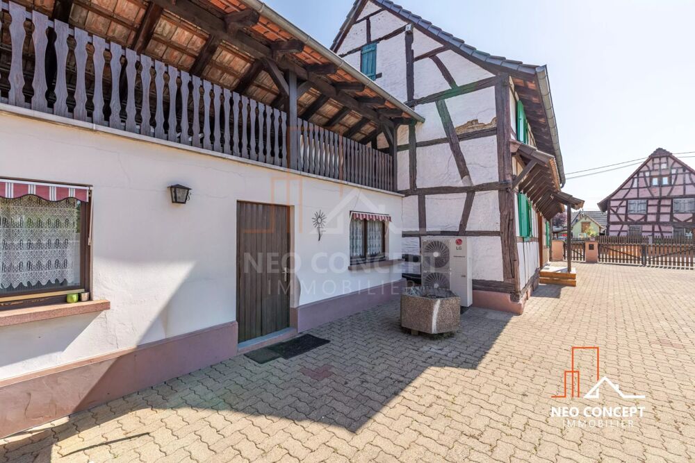Maison alsacienne de 106 m2 habitables sur 4,28 ares de terrain