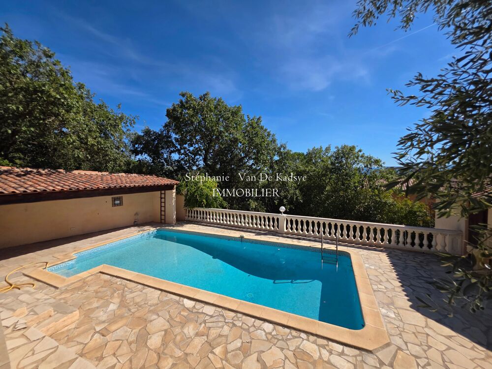 Vente Maison Villa plain-pied 114 m² -  3 chambres -  piscine - garage Vidauban