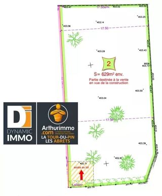  Terrain � vendre 1 pi�ce 629 m�