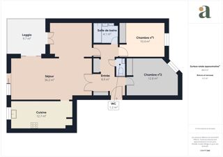  Appartement � vendre 5 pi�ces 90 m�