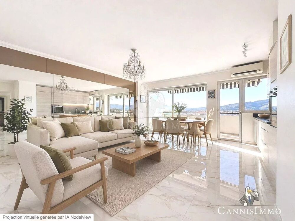 Vente Appartement CANNES APPARTEMENT T3 RENOVE FRONT DE MER VUE MER TERRASSE 24m2 Cannes