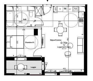  Appartement � vendre 2 pi�ces 50 m�