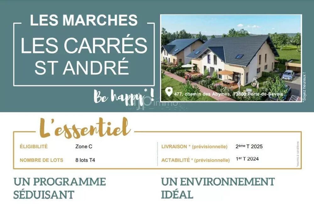 Vente Appartement LES CARRES DE ST ANDRE DUPLEX JARDIN T4 Les marches