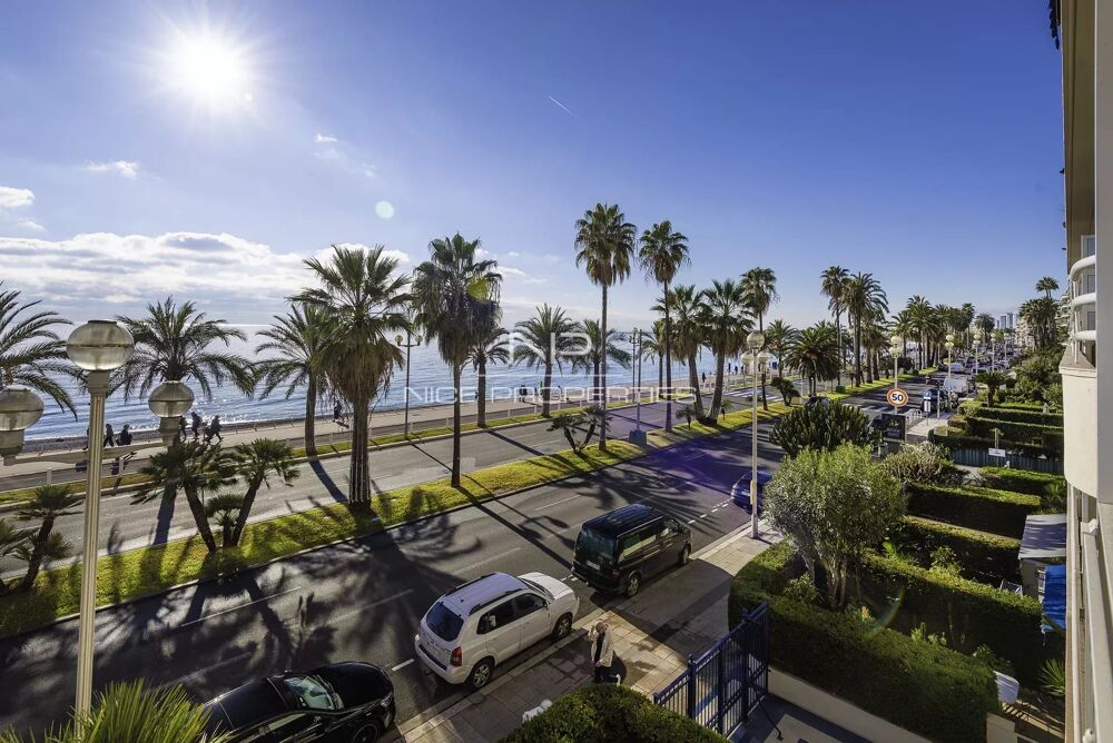 Vente Appartement Promenade des Anglais, beau 3 pièces sur terrasse vue mer Nice