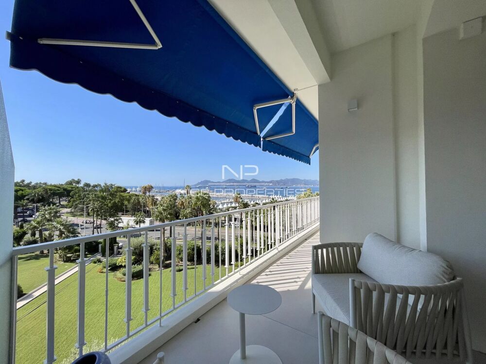 Vente Appartement Cannes, appartement sur la Croisette, vue mer et port Cannes
