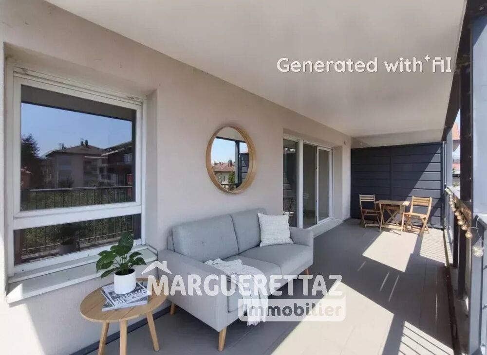 Au coeur de Reignier, T3 avec terrasse au calme + 2 places de pa