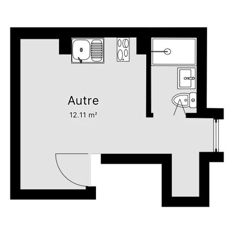  Appartement  louer 1 pice 14 m