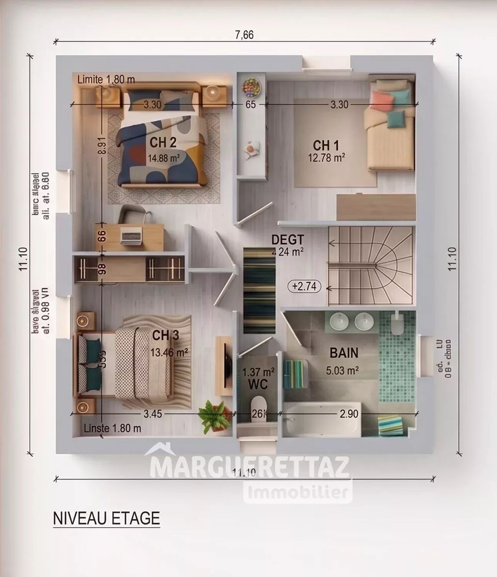 Vente Maison Lumineuse villa moderne et confortable avec jardin clôturé Villard