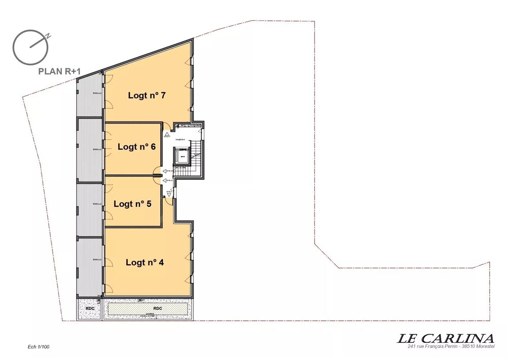 Appartement T3 1er 82m² - MORESTEL