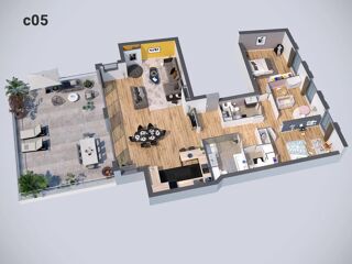  Appartement � vendre 3 pi�ces 116 m�