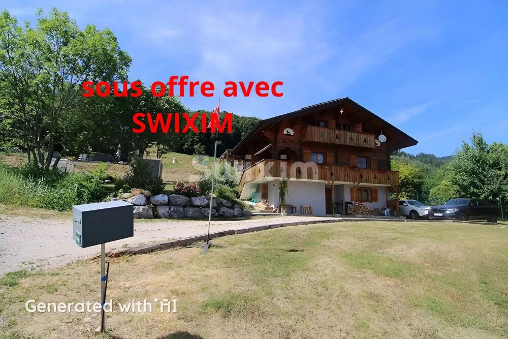 À vendre  Chalet en madriers 4 pièces avec terrasse panoramique