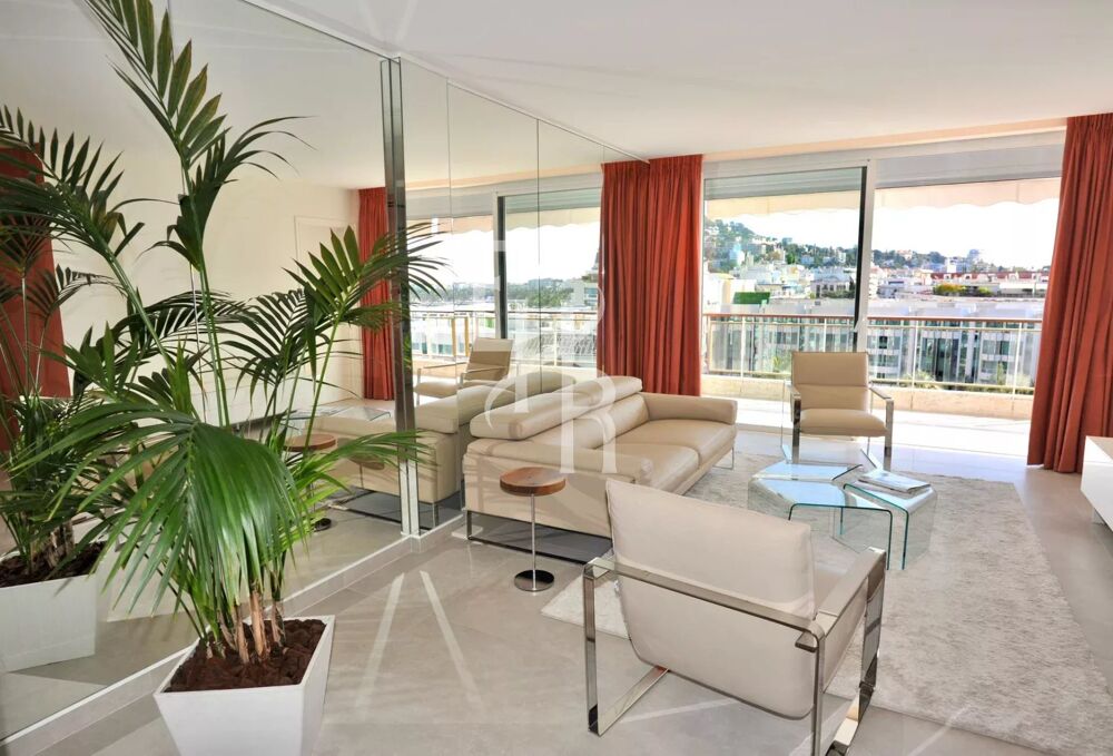 CANNES CROISETTE MAGNIFIQUE 3 PIECES VUE MER