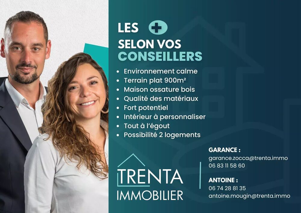 Vente Maison Maison de 190 m² pouvant accueillir deux logements Le grand-lemps