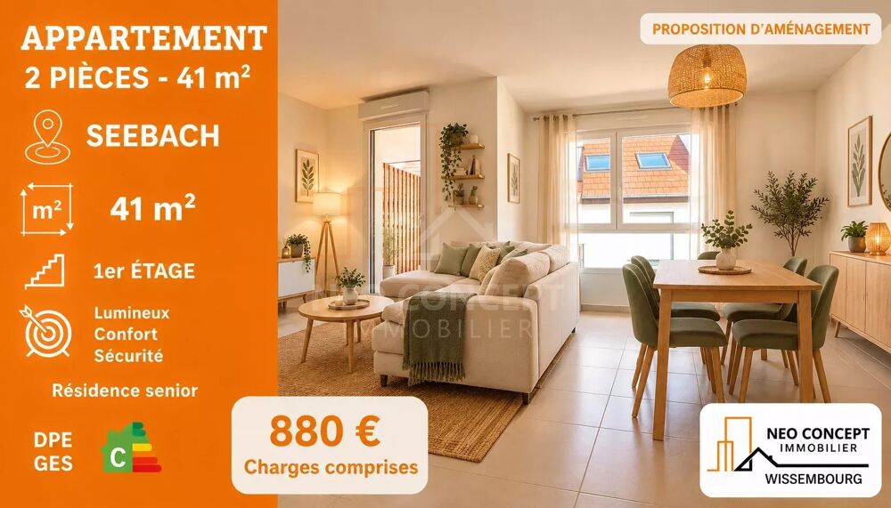 Appartement 2 pièces 41 m²