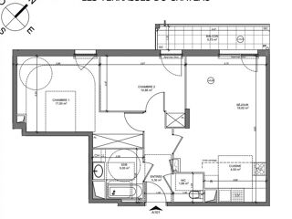  Appartement � vendre 3 pi�ces 65 m�