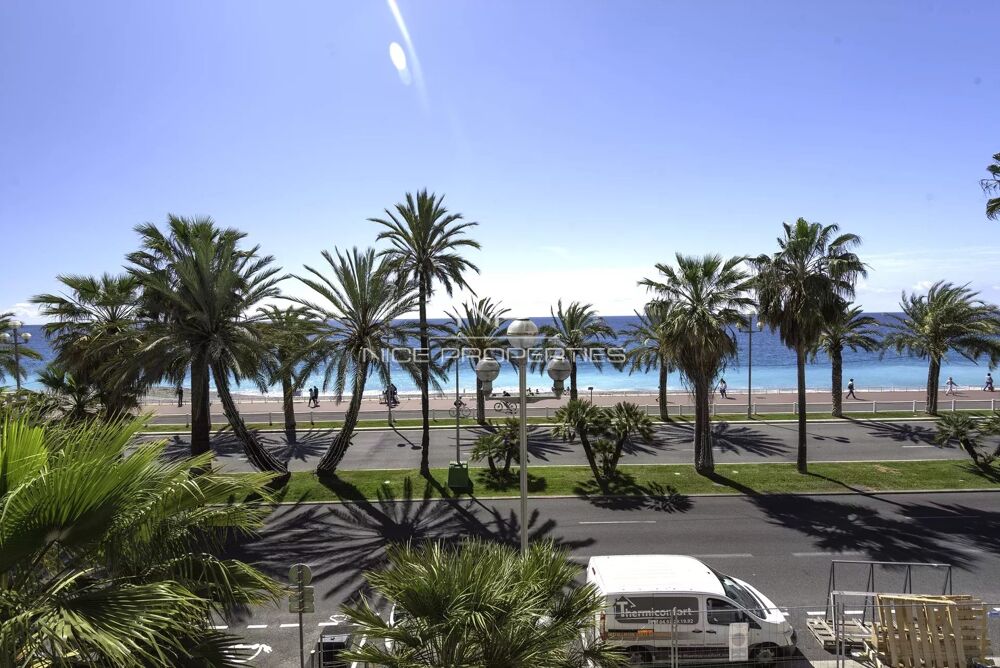 Vente Appartement Promenade des Anglais, beau 3 pièces sur terrasse vue mer Nice