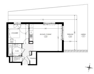 Vente Appartement Superbe 2 pièces neuf avec terrasse et jardin privatif dans une Antibes