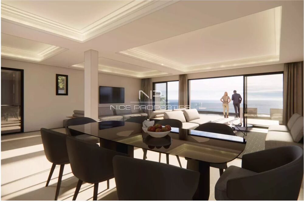 Beaulieu-sur-Mer, maison contemporaine avec piscine et vue mer f