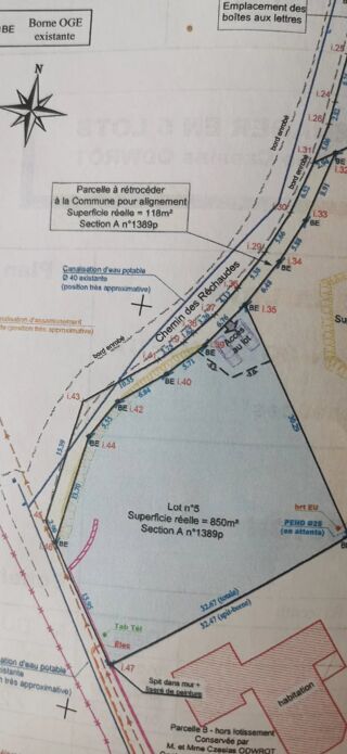  Terrain � vendre 850 m�