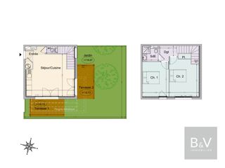  Appartement � vendre 3 pi�ces 60 m�